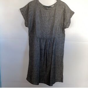 Garnet Hill easy wear linen dress with pockets